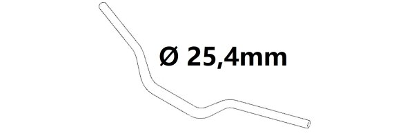Handlebar riser for diameter 25,4mm or 1&quot; inch