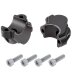 Handlebar risers 30 mm and 15 mm closer for BMW F 800 GS Adventure black anodized