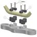 Lenkererhöhung 20 mm für Aprilia SMV 750 Dorsoduro / Factory (SM) 08-16  silber eloxiert