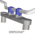 Handlebar risers 20 mm for Aprilia SMV 750 Dorsoduro (SM) 08-16 silver anodized