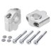 Handlebar risers 30 mm for BMW R80, GS, PD, G/S, R, Mystic, RT, R80ST, R80/7 silver anodized