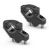 Handlebar risers with offset for Aprilia SL 900 Shiver 17-20 black anodized