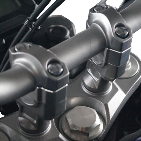 Lenkererhöhung 20 mm für Yamaha XJR 1300 (RP19) 15- silber eloxiert