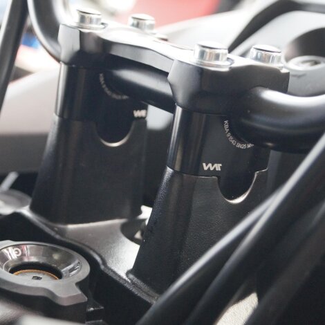 Lenkererhöhung 25 mm für Honda NC 750 S & NC 750 X 2014-2020 schwarz eloxiert
