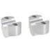 Handlebar risers 25 mm for Yamaha XVS 650 / 650 A / 650 A Classic silver anodized