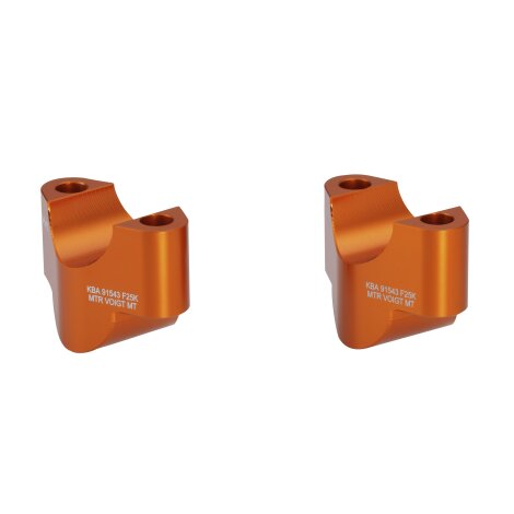 Lenkererhöhung 25 mm für Husqvarna 701 Supermoto / Enduro 17- orange eloxiert