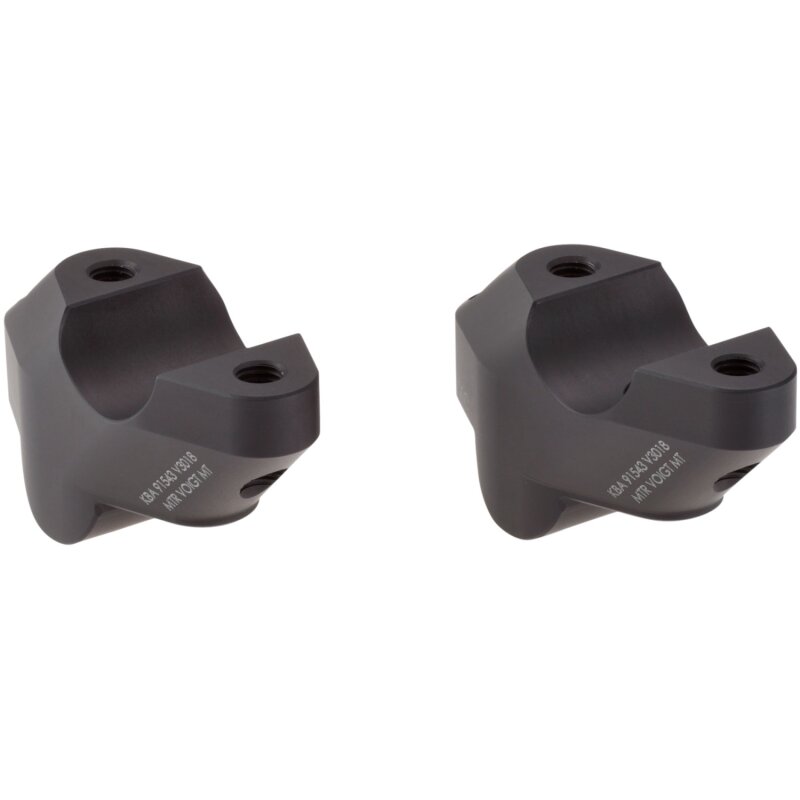 handlebar risers 30mm with offset 18mm for KTM 390 Adventure from 2019 black anodized