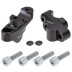 Handlebar risers 30 mm with offset 21 mm for Honda NC 750 X 21- black anodized