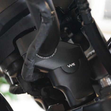 Handlebar risers 30 mm with offset 21 mm for Honda CMX 250 Rebel black anodized
