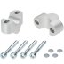 Handlebar risers 25 mm for Triumph Speed Triple 1050 i 2010-2015 silver anodized