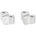 Handlebar risers 25 mm for Triumph Street Triple 765 R / RS / S  silver anodized