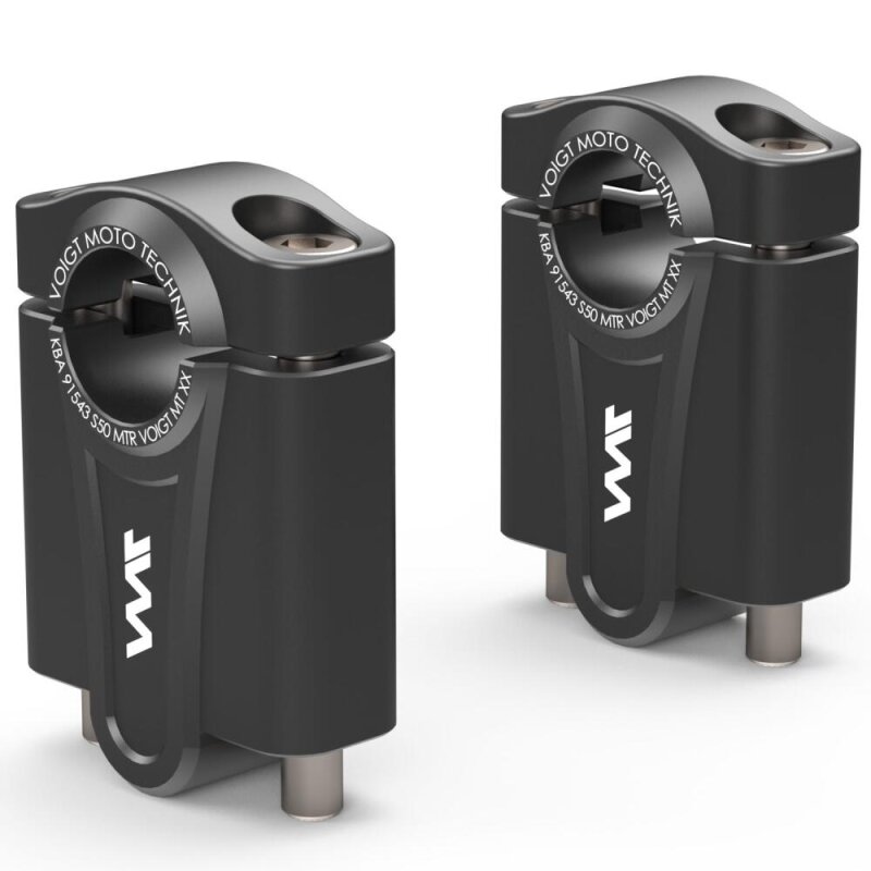 Handlebar riser 50 mm for Aprilia RSV 1000 Tuono & Tuono Figher (RP & RR) 02-05