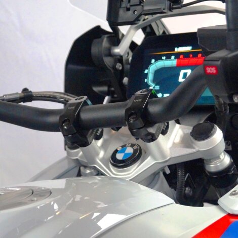 Handlebar riser adjustable for BMW R 1200 GS LC und R 1250 GS & Adventure models