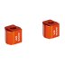 Handlebar risers 25 mm for KTM 1290 Super Adventure orange anodized