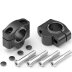 Handlebar risers 20 mm for KTM 250 EXC-F (KTM 250 EXC-F) 05-09 black anodized