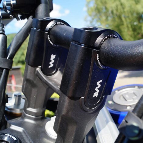 Handlebar risers 50 mm for KSR Solution Brixton Crossfire 500 X (BX500-A) 20- black anodized