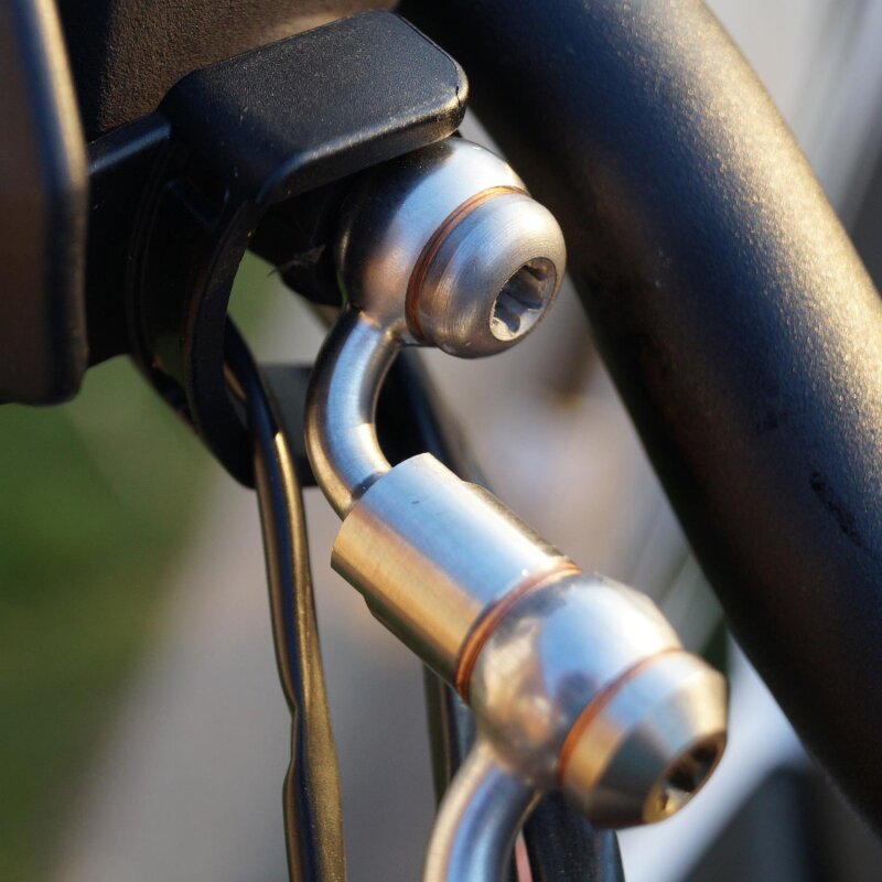 4cm Bremsleitungsverlängerung bzw. Kupplungsleitungsverlängerung Adapter 90° für BMW R NineT EU4 & EU5 ab 2016
