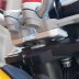 Handlebar riser with offset for Ducati Scrambler 400, 800 & 1100 models black anodized