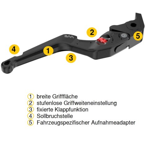 Bremshebel und Kupplungshebel für Honda FX 650 Vigor (RD09) 99-03