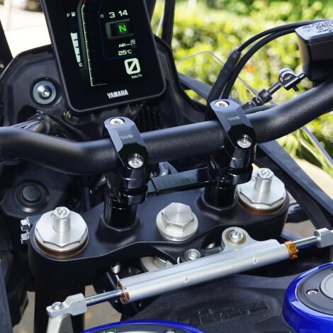 Handlebar risers adjustable for Yamaha Ténéré 700, Rally & World Raid