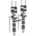 Handlebar riser adjustable for BMW F650 GS (E8GS) 07-12