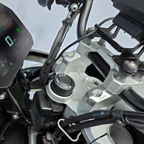 Handlebar risers with offset 30 mm high and 22 mm closer for BMW F 800 GS 24-