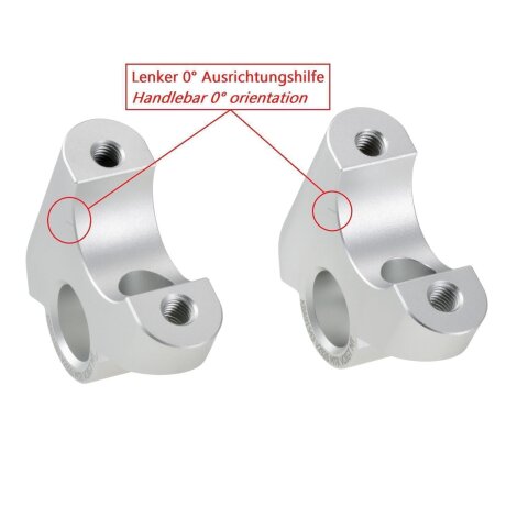 Handlebar risers with offset 30 mm high & 24 mm back for BMW S 1000 XR 2014-2019