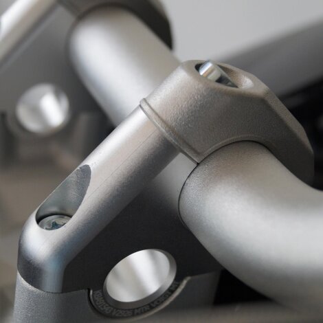 Handlebar risers with offset 30 mm high and 24 mm closer for new BMW R 1250 GS and Adventure